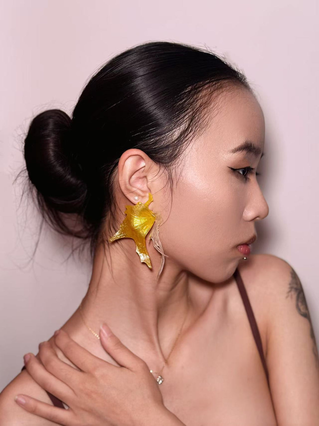 SkateFish Earrings I  – Spiced honey