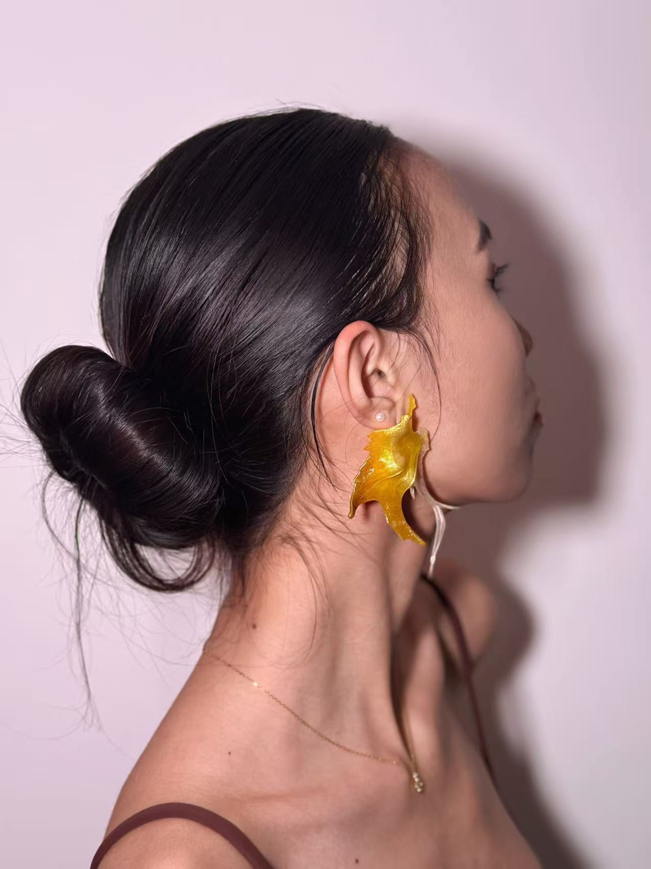 SkateFish Earrings I  – Spiced honey
