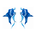 SkateFish Earrings I  – AquaBlue