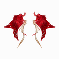 SkateFish Earrings – Vermilion Gold (Limited Edition)