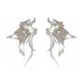 SkateFish Earrings I  – Lunar White