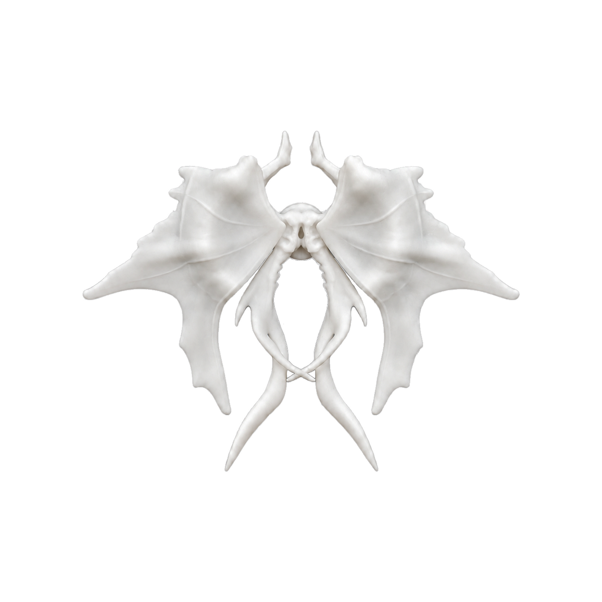 SkateFish Brooch - White